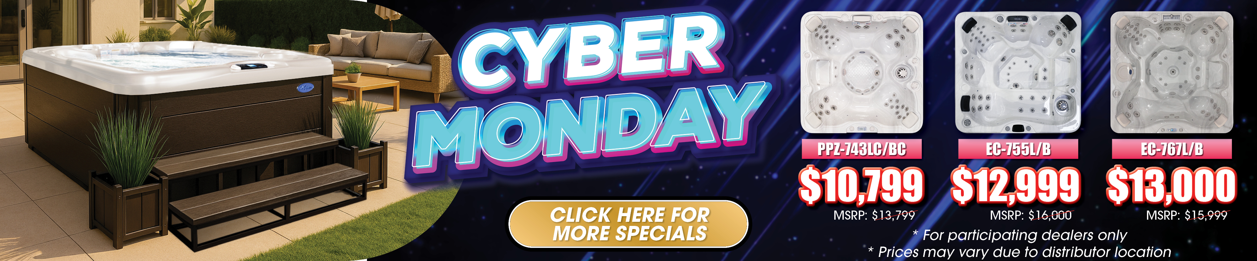 Calspas hot tub being used in a family setting - Jefferson